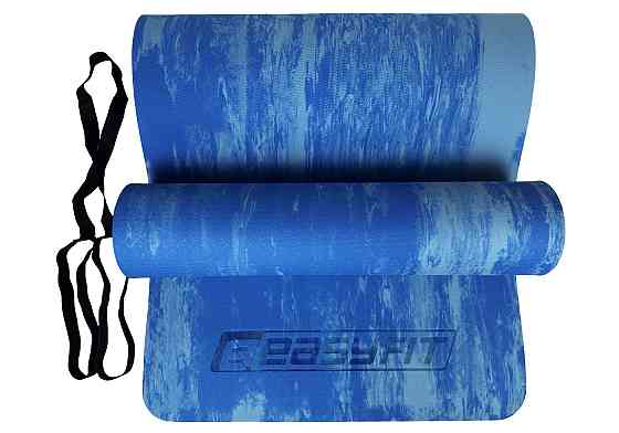 Килимок для йоги та фітнеса EasyFit s-EVA Mat 8 мм Синій Коломыя