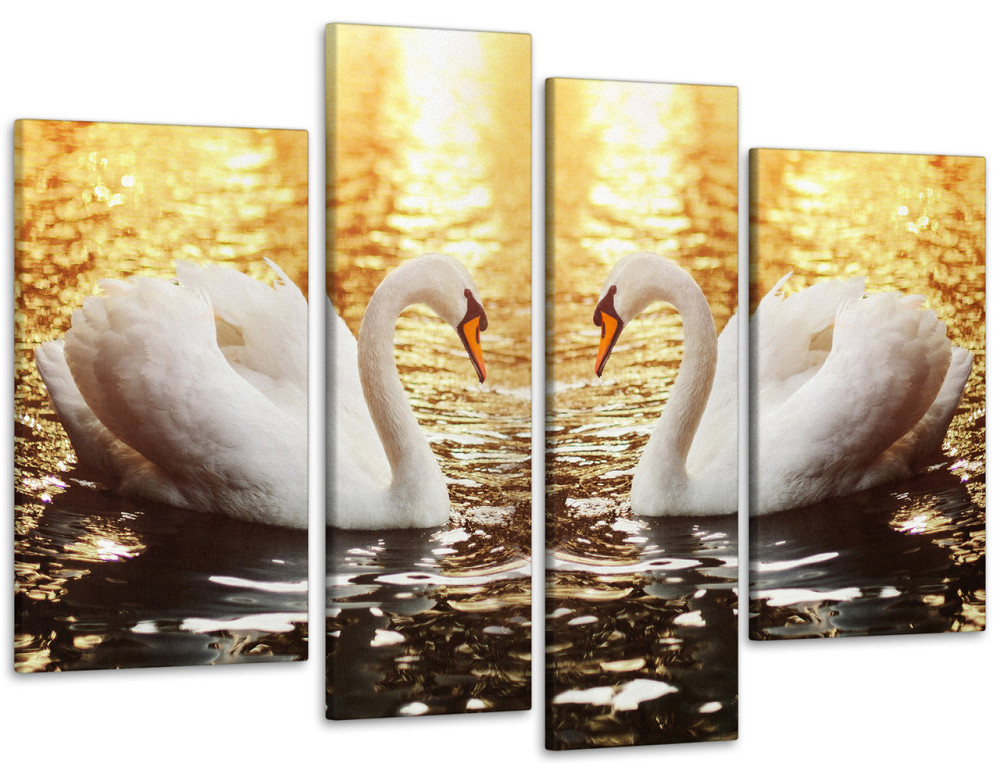 Модульная картина Лебеди Art-85_4 110x160 см Киев - изображение 1