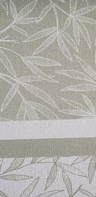 Шпалери вінілові на флізеліні метрові Rasch Novella 1,06х10 листя гілки матові білі на зеленому Київ - фото 4