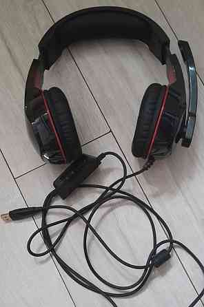 Навушники Real-El GDX-7800 Black-Red 7.1 Virtual ( наушники подсветка) Харків