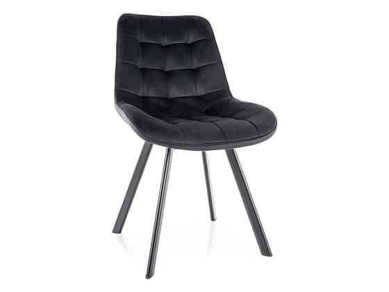 Стілець MONTI VELVET чорний каркас/чорний BL.19 Київ
