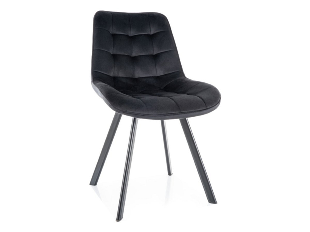 Стілець MONTI VELVET чорний каркас/чорний BL.19 Київ - фото 1