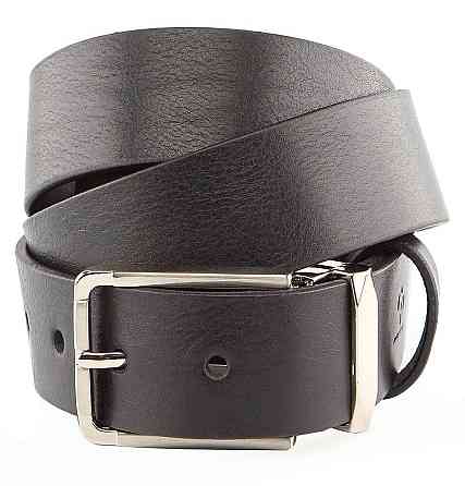 Ремень мужской GRANDE PELLE 00249 кожаный Черный Киев