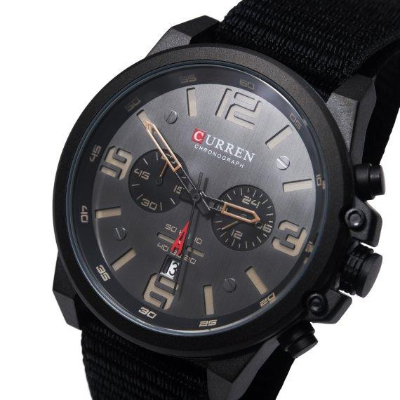 Годинник чоловічий наручний Curren Monreal Armor Black (2 ремінці) Вінниця - фото 2