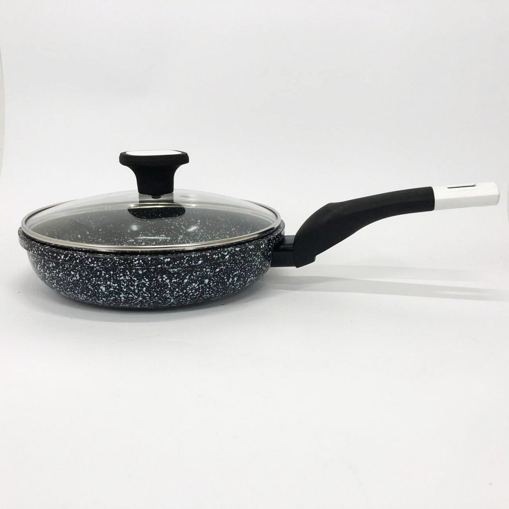 Сковорода глубокая алюминий UNIQUE UN-5113 20 см, Практичная сковорода для кухни, Сковородки без масла VB-75 Львов - изображение 13