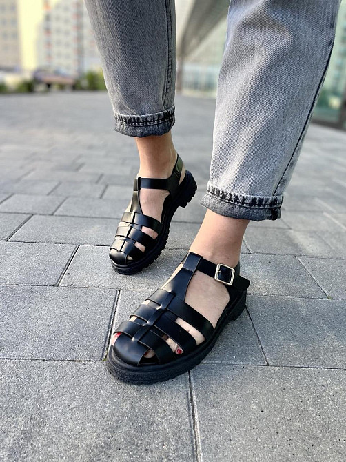 L&M Босоніжки жіночі L&M 6111-1 чорні (літо, еко-шкіра) (5088) Коломыя - изображение 8