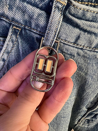 Джинси жіночі I8 52428 Skater Jeans банани висока посадка варка з жатим ефектом косі кишені блакитні Одеса - фото 7
