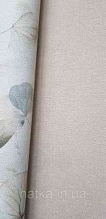 Обои виниловые на флизелине Rasch County Living метровые однотонные матовые под ткань лен кофе с молоком Киев