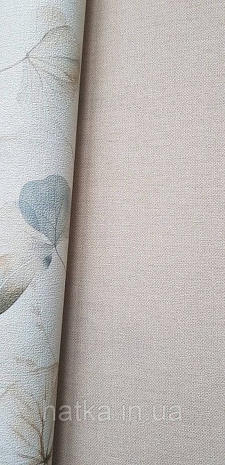 Обои виниловые на флизелине Rasch County Living метровые однотонные матовые под ткань лен кофе с молоком Киев - изображение 2