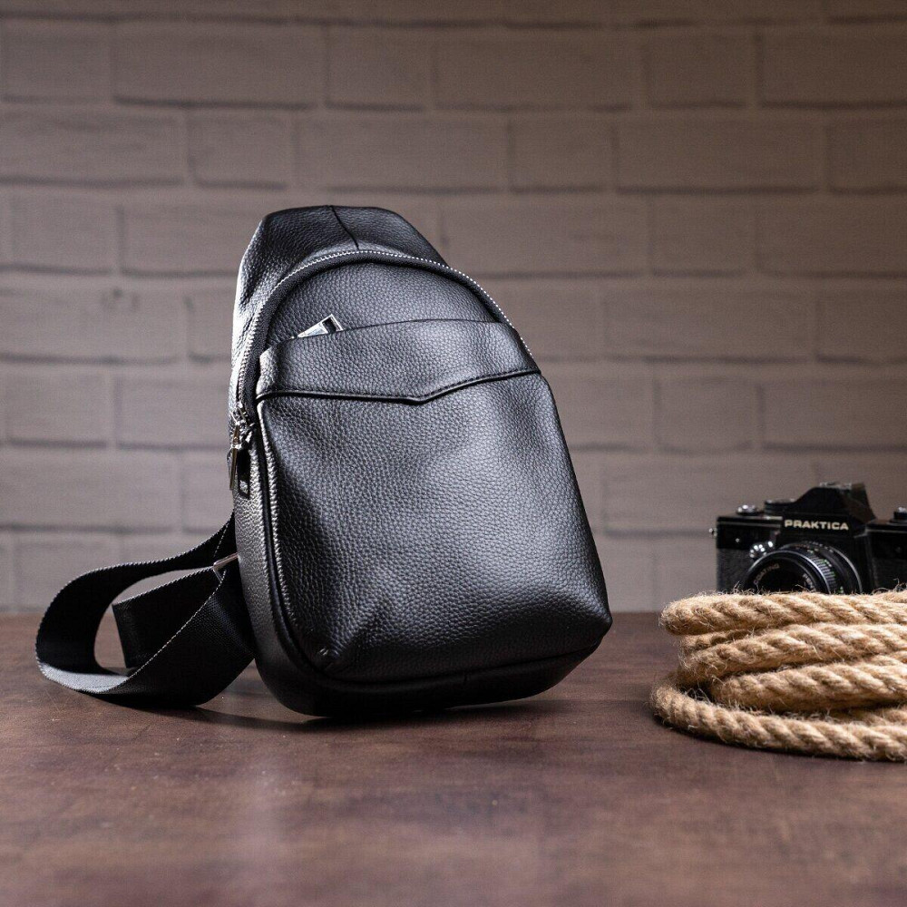 Сумка через плечо мужская Vintage 14857 Черная Киев - изображение 5