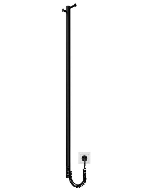 Електрична рушникосушка Mario Рей-I 1100x30/130 TR таймер-регулятор чорний Київ - фото 1