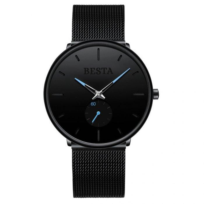 Чоловічий наручний годинник Besta Tower (Чорний) Київ - фото 1