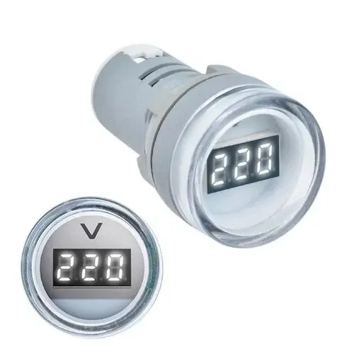 Вольтметр AC 12–500 В для щитового монтажу, 22 мм Київ