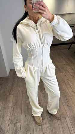 Жіночий стильний теплий корсетний комбінезон двухсторонній фліс Одеса