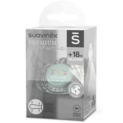 Пустышка Suavinex Bonhomia физиологическая, +18 мес, зеленая (307816) Винница