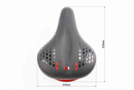 Сидіння ХВЗ 270х210мм, чорне стоп сігналом A-1 Київ