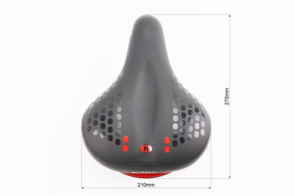 Сидіння ХВЗ 270х210мм, чорне стоп сігналом A-1 Київ - фото 3