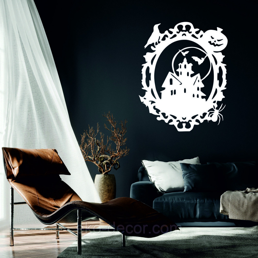 Декоративное настенное Панно «Замок», Декор на стену 90*73 см, Белый Киев - изображение 1