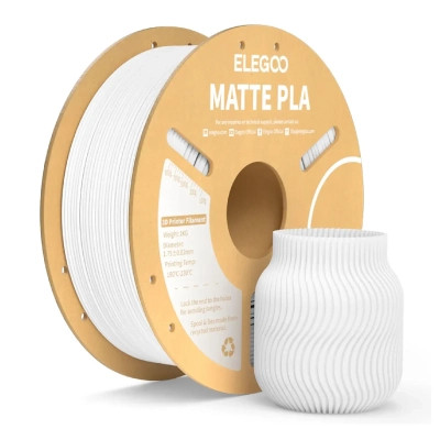 Пластик для 3D-принтера ELEGOO PLA matte 1кг, 1.75мм, white (50.203.0251) Вінниця - фото 1
