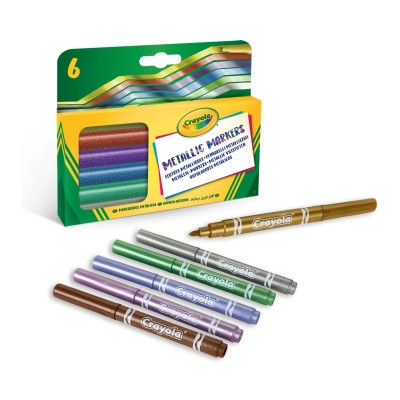 Фломастери Crayola Metallic, 6 шт (58-8828) Вінниця - фото 2
