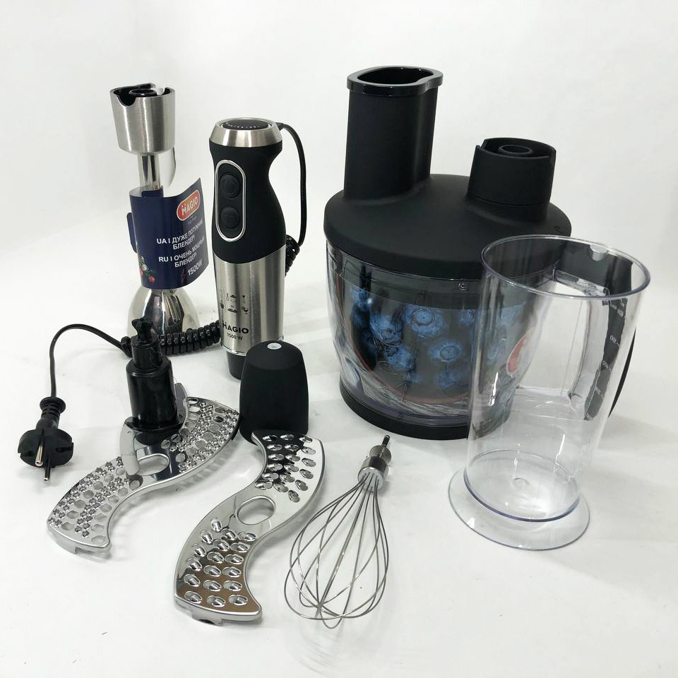 Блендер кухонний занурювальний для кухні, Потужний блендер для приготування коктейлів і смузі MB-46 Львів - фото 19