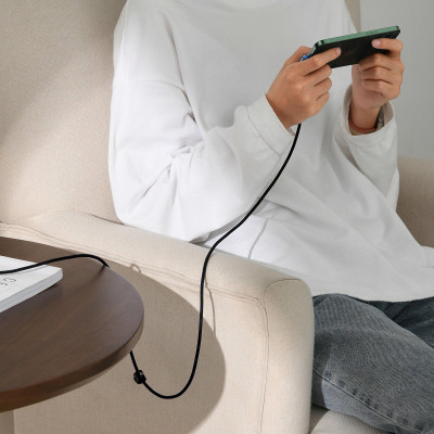 Дата кабель USB 2.0 AM to Lightning 1.0m 2.4A 90° corner black/blue Baseus (CAVP000021) Вінниця - фото 8