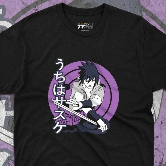 Футболка мужская с принтом Наруто Саске Учіха 2 Размер 48 Anime0294 Днепр - изображение 4