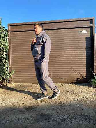 Мужской теплый костюм двойка: кофта и штаны двусторонний флис Полар Графит, 44/46 Одесса