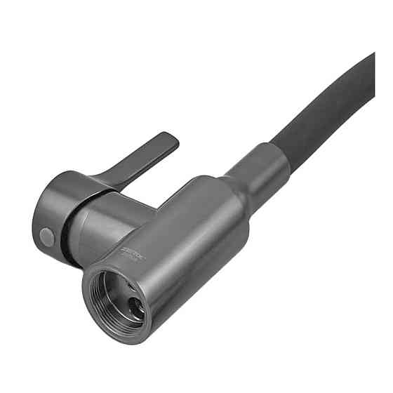 Змішувач для кухні Zerix Rex-011 Graphite Refl.Black з нержавіючої сталі (Колір графіт+силіконовий вилив чорний) (ZX6131) ( 21581 Харьков