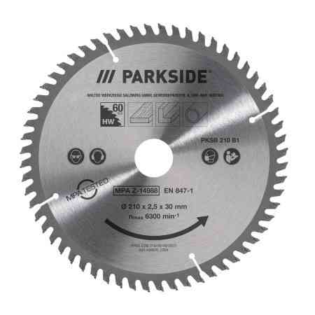 Полотно для дискової пили Parkside PKSB 210 B1 з 60 зубцями (210х2,5х30 мм) Німеччина Полтава