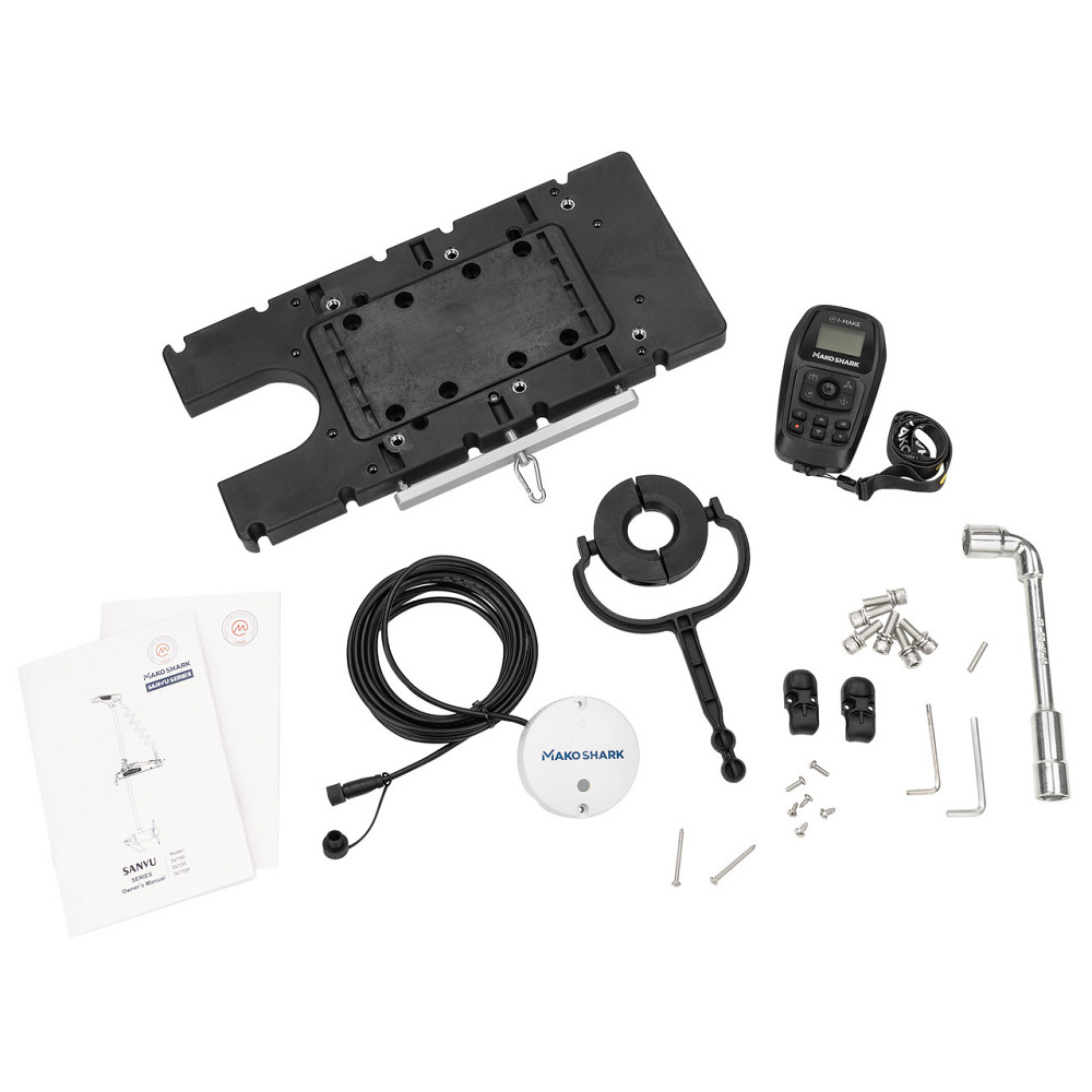Бесщеточный троллинговый мотор MAKOSHARK GPS 65Lbs 12V (SV155-60) черный с функцией электроякоря Киев - изображение 4