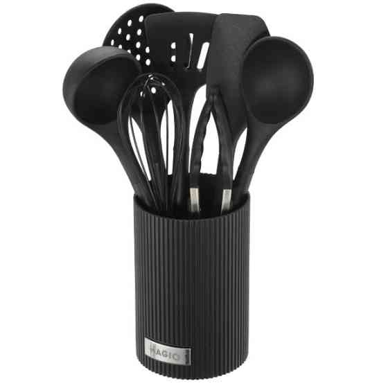 Набір кухонних предметів з силікону MAGIO, Силіконові кухонні приналежності, Нейлоновий набір для кухні ZD-41 Івано-Франківськ