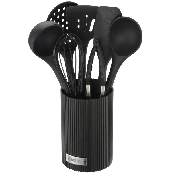 Набір кухонних предметів з силікону MAGIO, Силіконові кухонні приналежності, Нейлоновий набір для кухні ZD-41 Івано-Франківськ - фото 1