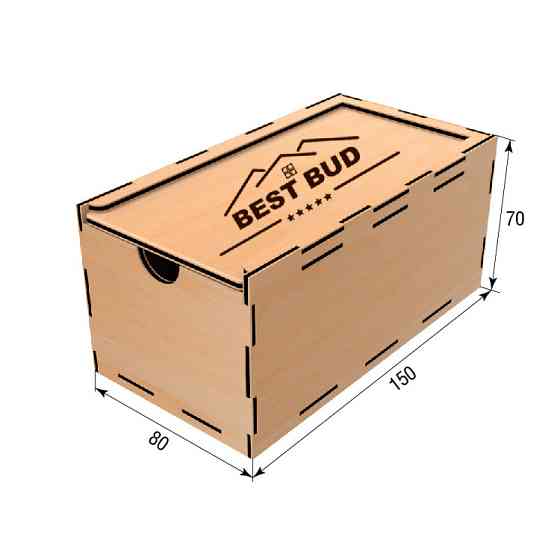 Коробка EKOSTAR з фанери 150х80х70 Київ