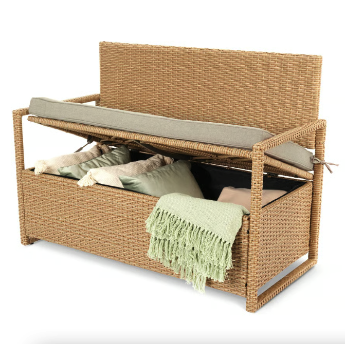 Садова лавка Di Volio Verbana з місцем для зберігання бежевий Киев - изображение 3