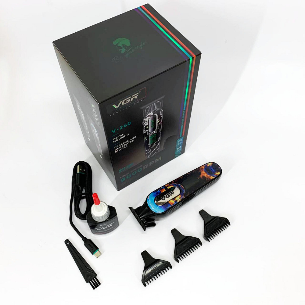 Машинка для стрижки волосся для професіоналів Чоловічий набір стрижки волосся бездротовий DY-90 Львів - фото 6