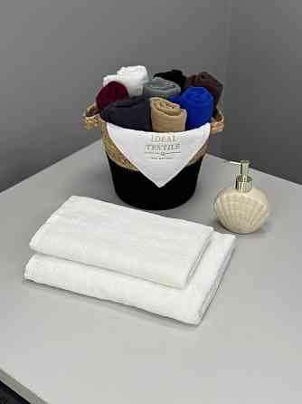 Комплект рушників Ideal Textile однотонних 50х90см + 70х140см 400 г/м2 (56860932) Білий Чернівці