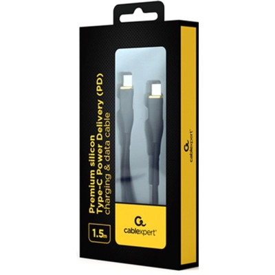 Дата кабель USB-C to USB-C 1.5m 3A Cablexpert (CC-USB2S-CMCM-1.5M-G) Вінниця - фото 2