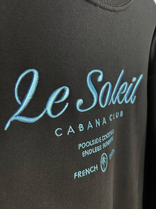 Свитшот женский Pepper&mint 24-03 оверсайз удлиненный надпись утепленный вышивка впереди черный, черный, L Киев - изображение 8