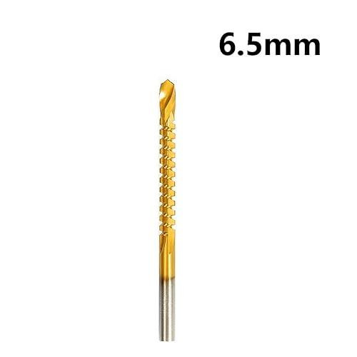 Набор фрезерных сверл 6 шт HSS с титановым покрытием, для дерева, пластика и металла Киев - изображение 3