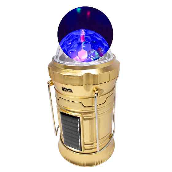 Ліхтар-трансформер світлодіодний акумуляторний з функцією диско-куля (торц. світло: 1LED/50LUM; бок. Одеса