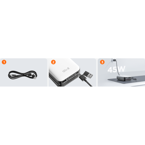 УМБ Litheli Power Bank 20000 mAh, 45 W, 4А, Fast Charge (U20BY03-0U000) Киев