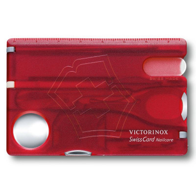 Мультитул Victorinox SwissCard NailCare Transparent Red (0.7240.T) Вінниця - фото 6