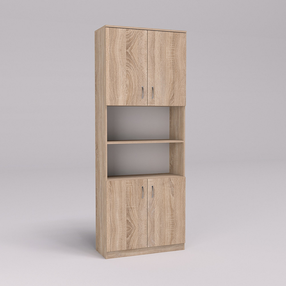 Шкаф офисный ОШ-3, Дуб Сонома, 800/340/2100 Львов - изображение 1