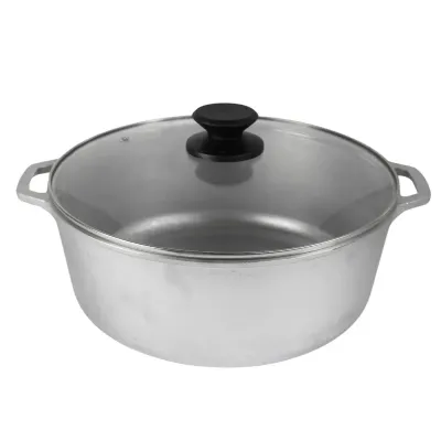 Кастрюля Brizoll алюмінієва зі скляною кришкою 6 л (10-006-6) Винница - изображение 1