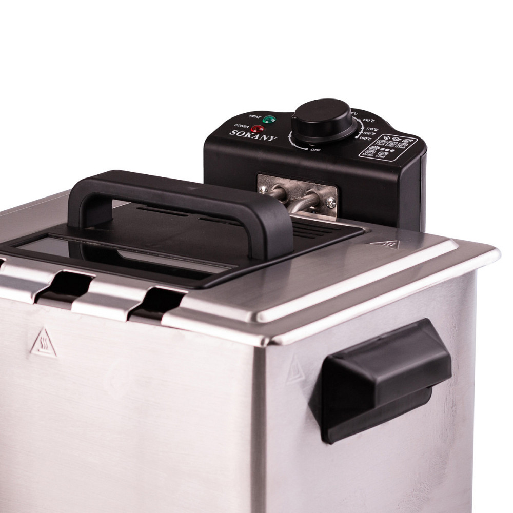 Фритюрниця Sokany WJ801 на 5 л, професійна Київ - фото 2