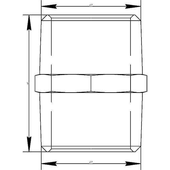 Ниппель VIEGA 1522 1″ ЗЗ (100681) (000001271) Киев