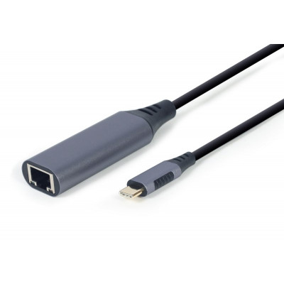 Адаптер USB-C to RJ45 Ethernet 1000Mbps Cablexpert (A-USB3C-LAN-01) Винница - изображение 1