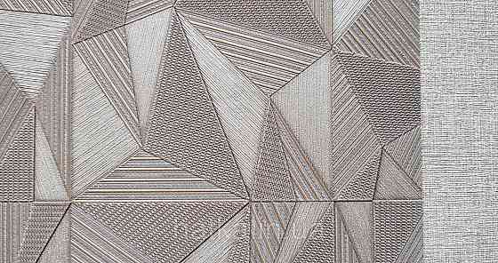 Шпалери вінілові на флізеліні AdaWall Omega1.06х10 геометрія 3д коричневі золотисті 23204-4 Київ