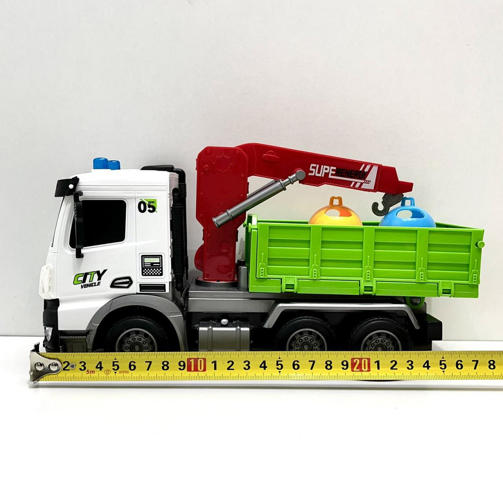 Машина сміттєвоз на радіокеруванні світлові ефекти 29 см Зелена вид 2 (YJ-117-1-2) Чернігів - фото 5